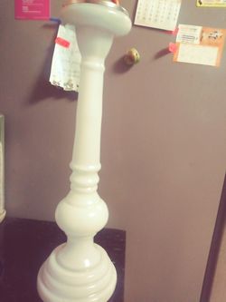 Candelabro cristal blanco 17"