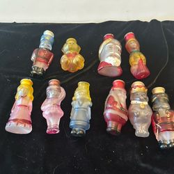 Antique Glass Christmas Light Bulb Covers 