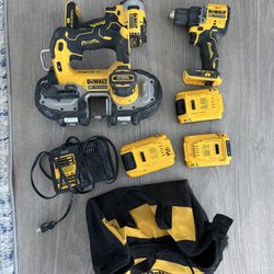 DE WALT SET -BAND SAW -DRILL-IMPACT 250FIRM