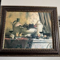 Picture Frame with “Italian Feast” Painting 