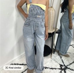 Light Blue Denim Overalls