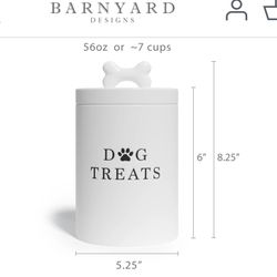 NEW Barnyard Dog Treat Cookie Jar 7 cup capacity