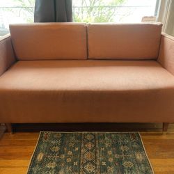 Burnt Orange Loveseat/sofa