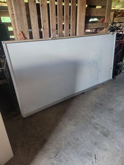 8ft white board dry erase board