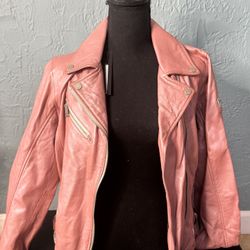 Mauritius Rose Metallic and Gun Metallic leather Jackets