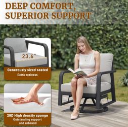 Patio swivel rocking chair