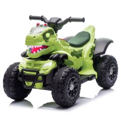 Track Seven 12V Ride-On ATV, Dinosaur Shape Electric Car, 2WD, Music, Bluetooth, Power Display, Indoor& Outdoor Ride-On Toy Car for Boys Girls Age 2+,