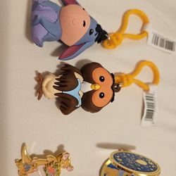 Disney Pins and Bag Clips