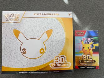 Pokémon 30th Celebration Elite Trainer Box + Booster Bundle