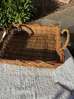 Basket Nice Size Wicker Tray 