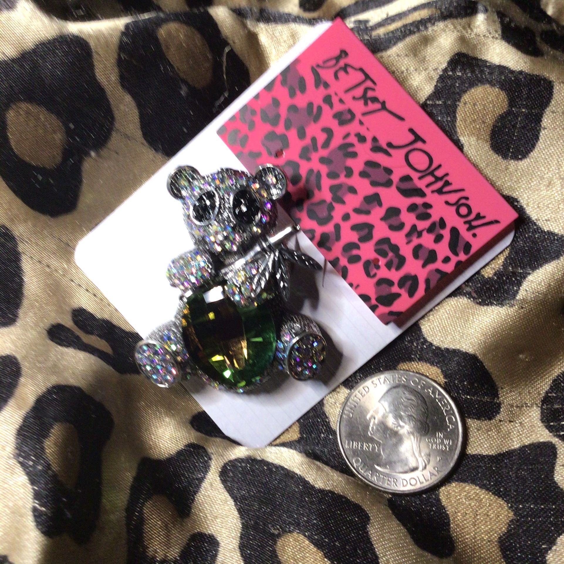 1 3/4” Prism Panda Brooch 