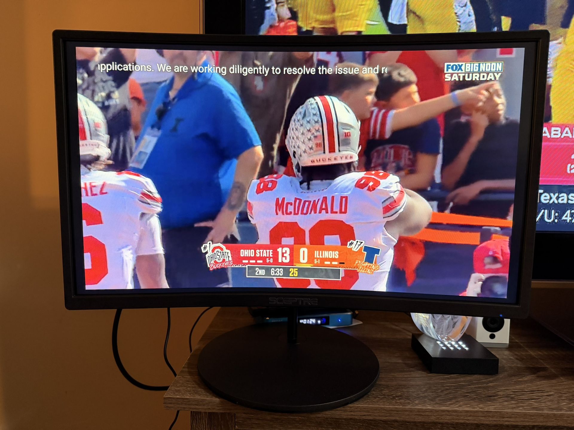 Curved Sceptre Monitor 24.5” 1080p 1500r