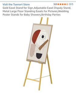 Gold easel