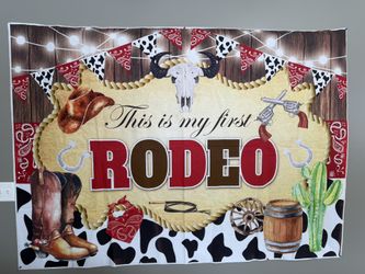 Birthday Decoration Baby’s First Rodeo 