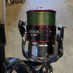 Shimano Stradic C14/Braid/Black Fin Carbonlite Rod
