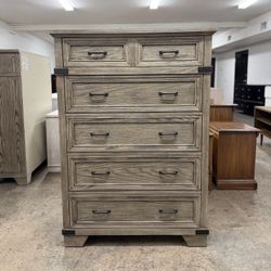 2 for Sale - Price Per Dresser - Beautiful Large Tall Gray 5 Drawer Dresser