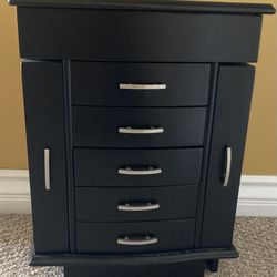 Portable Wooden Jewelry Storage Box For Sale
