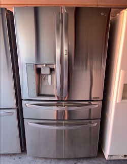 LG Stainless Steel Refrigerator And Freezer