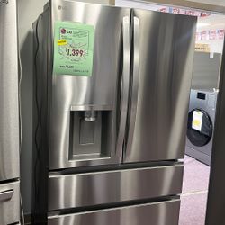 Refrigerator 4 Doors Stainless Steel 36” New Open Box 