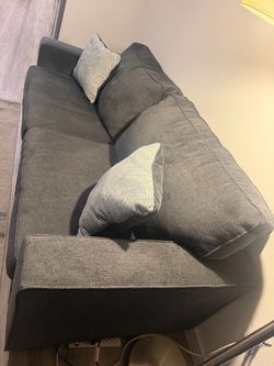 Blue two seat sofa