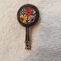 Beautiful Vintage Mosaic Brooch