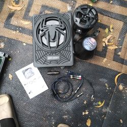 Vikejiebiv 10in Car Subwoofer/ 800w 4" Marine Off Road Speakers 