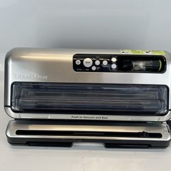 Foodsaver FM5480 2-in-1 Vacuum Food Preservation System Bag Sealer Silver Black 