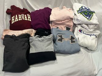 14 Girls/Womens Sweatshirts and Hoodies. $20 for all