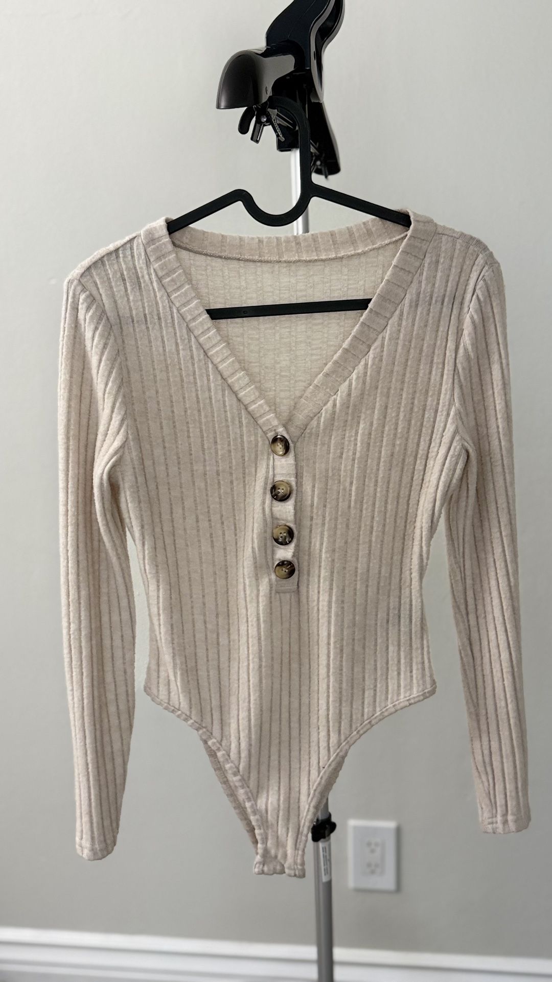 SHEIN Button Bodysuit — Size Petite S