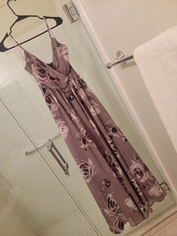 Purple Floral Formal Dress - Windsor