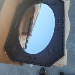 Wood Vintage Mirror