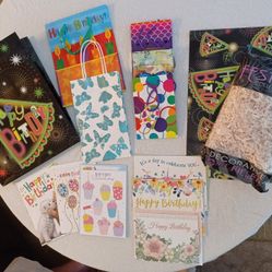 NEW 14 Piece Assorted Gift Wrap Accessories 