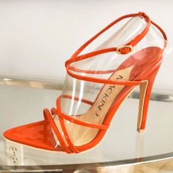 NEW🔥SEXY CANDY RED STRAPPY STILETTO SANDALS 😍 Valentines Day❤️