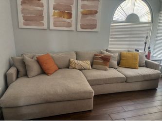 Grand Down Sectional with oversized Chaise