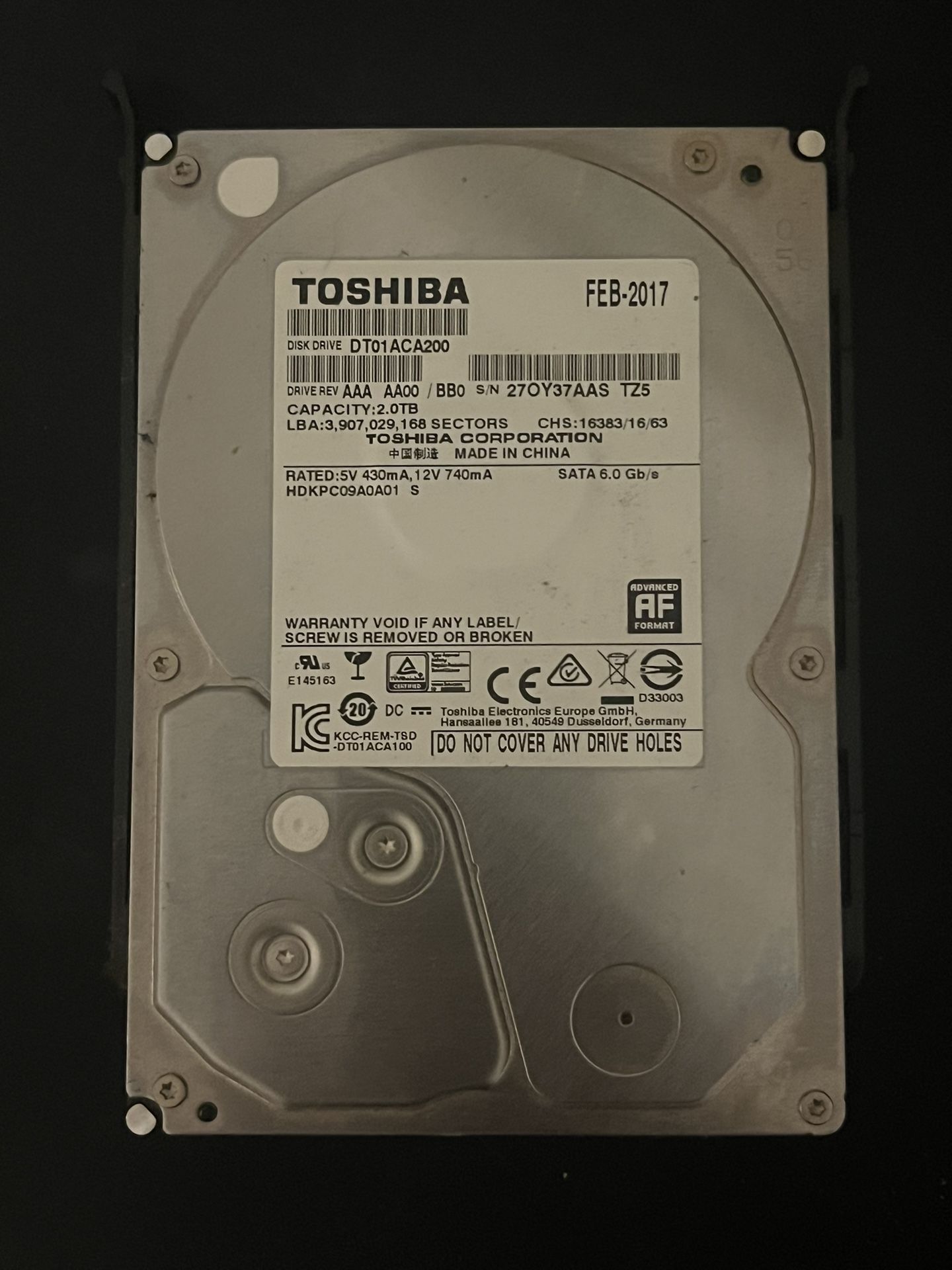2 TB HDD
