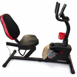Vanswe Recumbent Exercise Stationary Bike LIKE NEW 