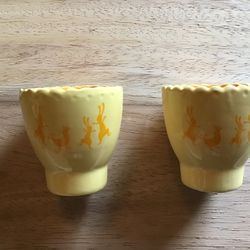 2 Ceramic Egg Holders