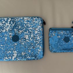 Kipling Sequins Tablet Case and Wristlet