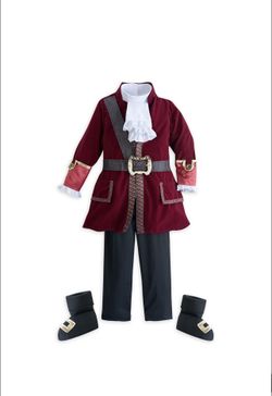 Disney Store Captain Hook Costume Size 13