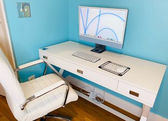 White Computer Desk