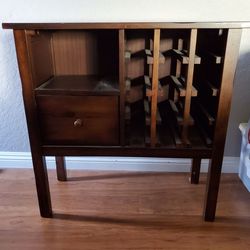 Solid Wood Wine Rack $125