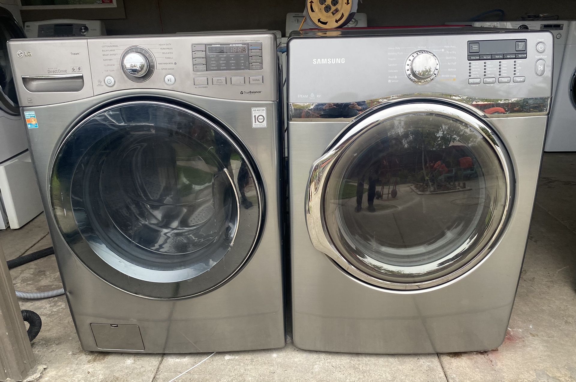 LG Washer And Electric Dryer Samsung 