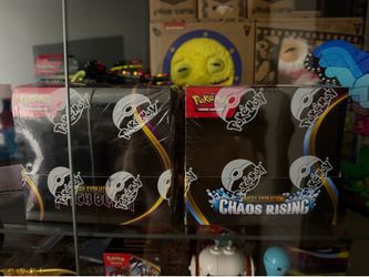 Pokemon Pitch Black & Chaos Rising booster boxes