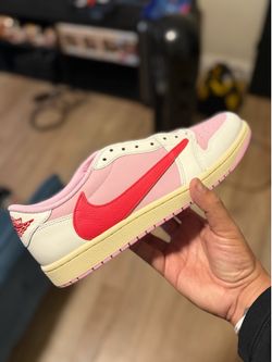 Jordan 1 Retro Low OG SP Travis Scott Sail Tropical Pink
