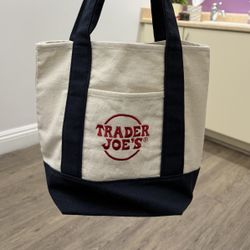 Navy Blue Trader Joe’s Tote Bag