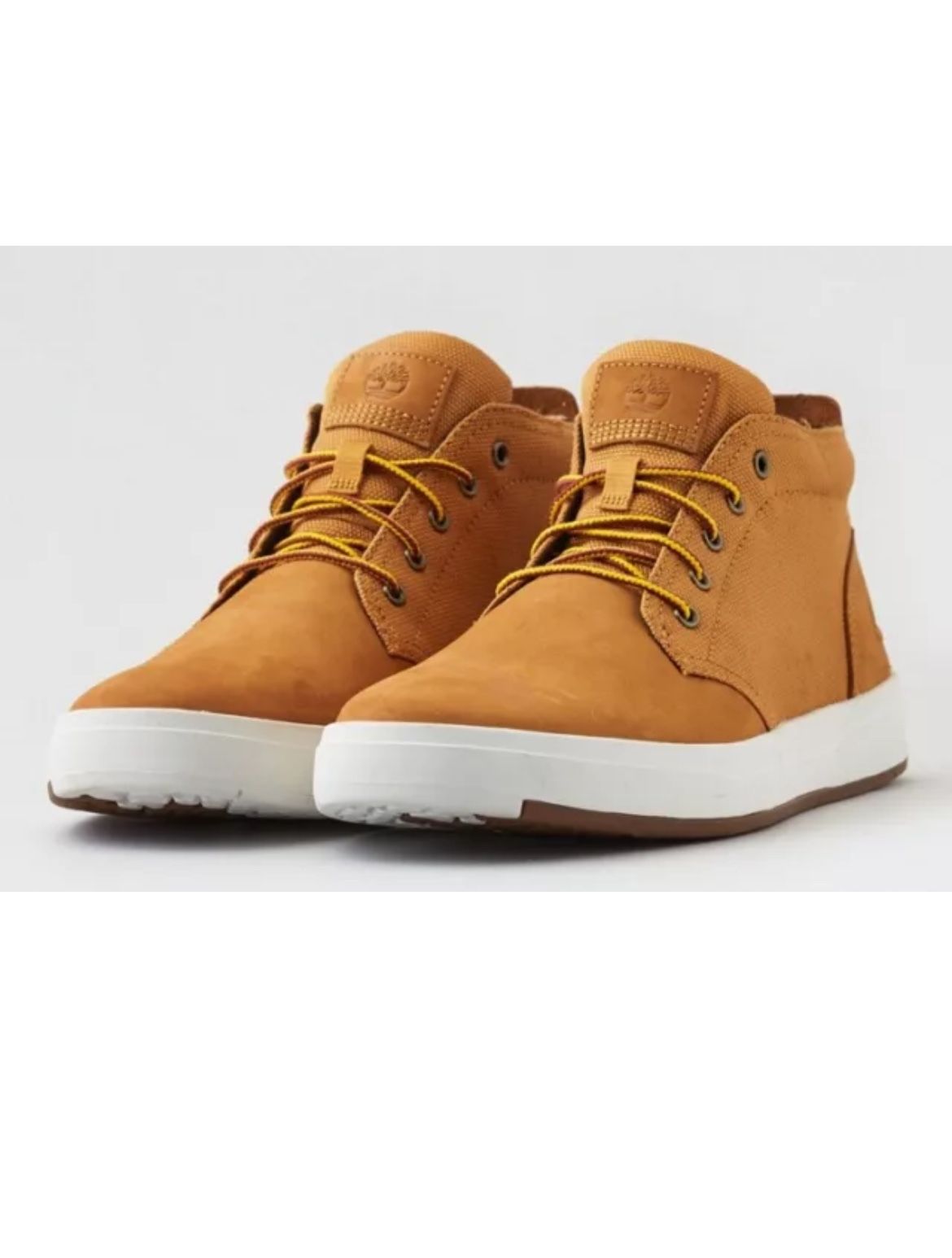 NEW Timberland Davis Square Chukka Sneakers Men Size 8.5 Tan Nubuck Boot Shoes