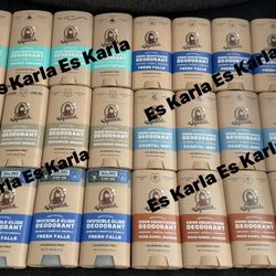 DR. SQUATCH Men's Natural Solid Deodorant $6 each.  OR 4 for $22