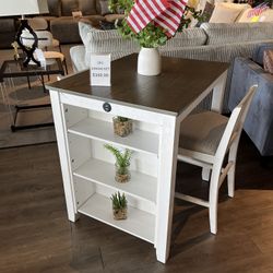 Table And 2 Barstools 