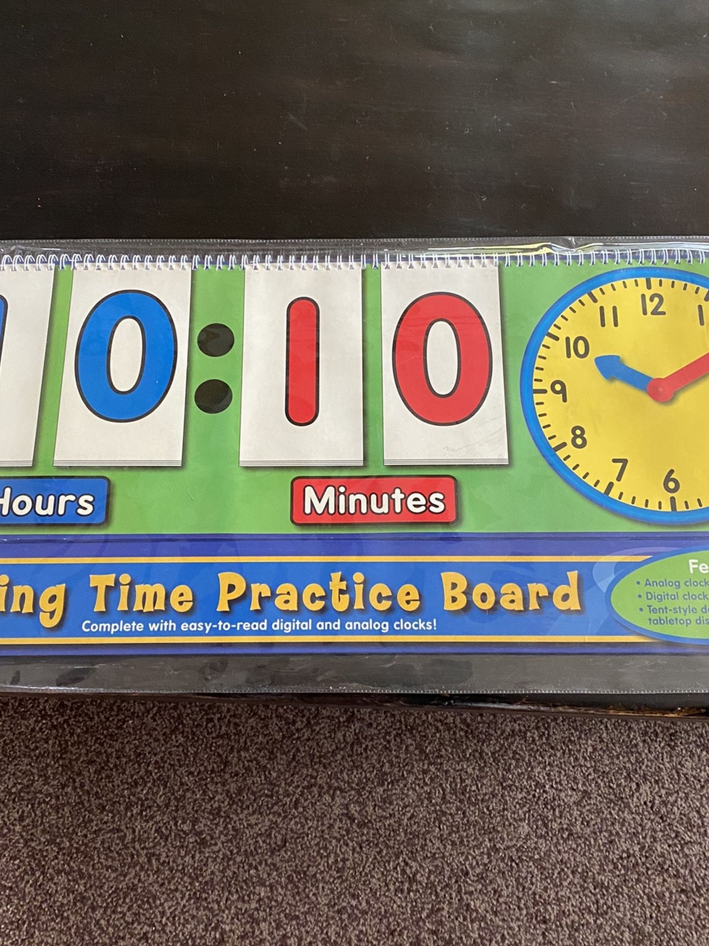 Lakeshore Telling Time Practice Board