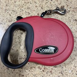 Power Walker Dog Retractable Leash Red.Coastal